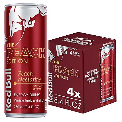 Red Bull Peach Energy Drink - 4-8.4 Fl. Oz. - Image 1