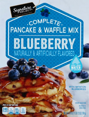 Signature SELECT Pancake & Waffle Mix Blueberry - 28 Oz - Image 2