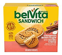 belVita Breakfast Biscuits Sandwich Cinnamon Brown Sugar With Vanilla Cr�me 5 Count - 8.8 Oz