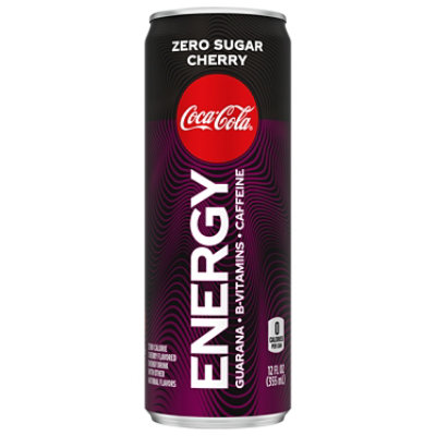 Coca-Cola Energy Drink Zero Sugar Cherry - 12 Fl. Oz. - Image 2