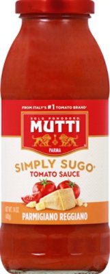 Mutti Simply Sugo Tomato Sauce Parmigiano Reggiano - 14 Oz - Image 2