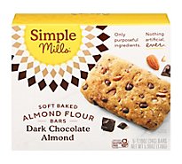 Simple Mills Bar Soft Baked Dark Chocolate Almond - 5.99 Oz