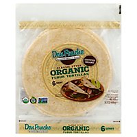 Don Pancho Organic Tortillas Flour Classic Style 6 Count - 14.4 Oz - Image 1