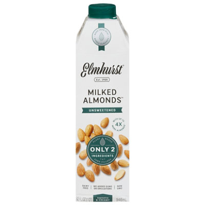 Elmhurst Milked Almonds Unsweetened 1 Quart - 32 Fl. Oz. - Image 3