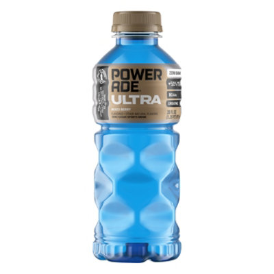 POWERADE Ultra Sports Drink Zero Sugar Mixed Berry - 20 Fl. Oz.