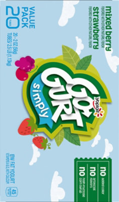 Go-Gurt Simply Strawberry and Mixed Berry - 20 CT - Image 6