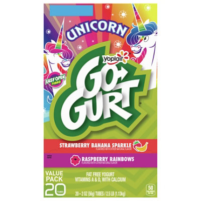 Go-Gurt Strawberry Banana And Raspberry Low Fat Yogurt - 20-2 Oz - Image 1