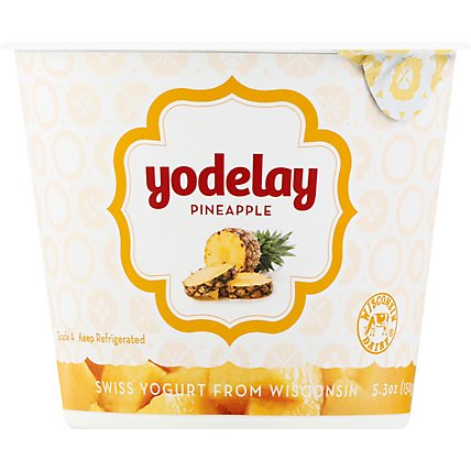 Yodelay Yogurt Swiss Low Fat Pineapple - 5.3 Oz - Image 2