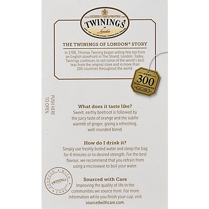 Twinings Nourish Herbal Tea Caffeine Free Beetroot Orange & Ginger 18 Count - 1.27 Oz - Image 5
