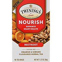 Twinings Nourish Herbal Tea Caffeine Free Beetroot Orange & Ginger 18 Count - 1.27 Oz - Image 2
