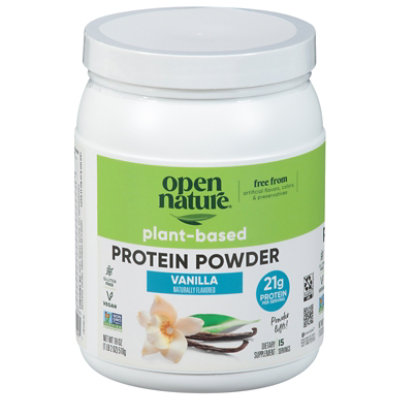 Open Nature Vanilla Plant Based Protein Powder - 18 Oz - Image 1
