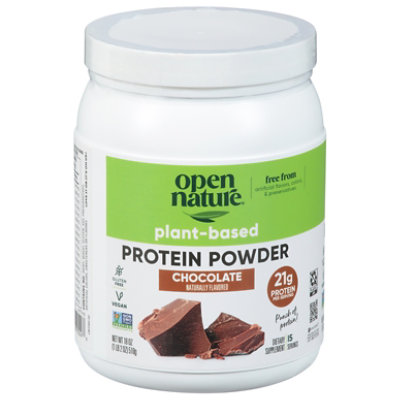 Open Nature Chocolate Plant Based Protein Powder - 18 Oz - Image 3