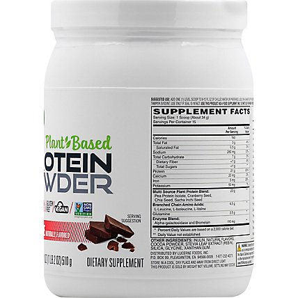 Open Nature Chocolate Plant Based Protein Powder - 18 Oz - Image 6