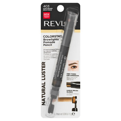 Revlon Colorstay Browlights Pencil - Dark Brown - Each - Image 3