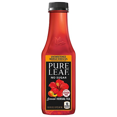 Pure Leaf Tea Brewed Herbal Unsweetened Mango Hibiscus - 18.5 Fl. Oz.