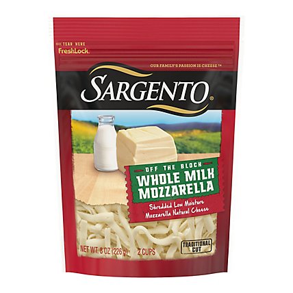 Sargento Whole Milk Mozzarella Shredded Cheese - 8 Oz - Image 2