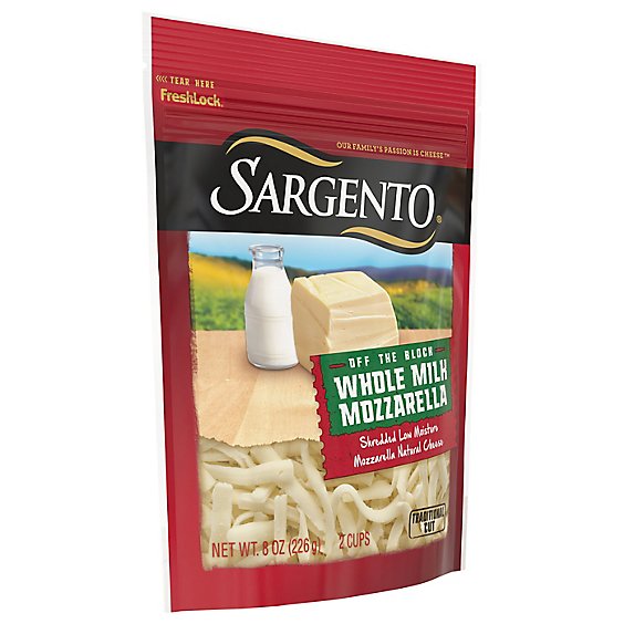 Sargento Whole Milk Mozzarella Shredded Cheese - 8 Oz