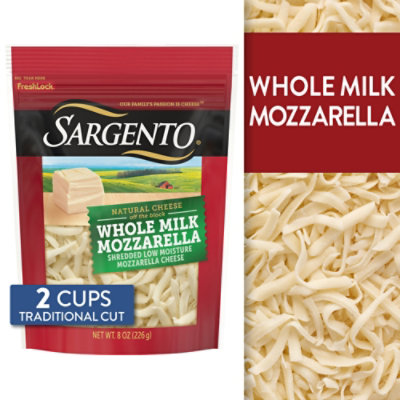 Sargento Shredded Whole Milk Mozzarella Natural Cheese - 8 Oz - Image 1