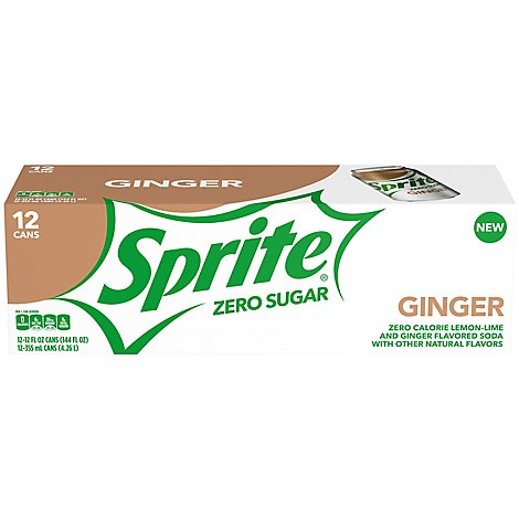 Sprite Ginger Zero Sugar - 12-12 Fl. Oz.