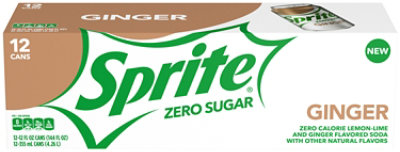 Sprite Ginger Zero Sugar - 12-12 Fl. Oz. - Balducci's