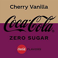 Coca-Cola Soda Pop Cherry Vanilla Zero Sugar - 12-12 Fl. Oz. - Image 2