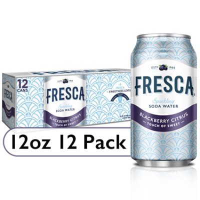 Fresca Soda Water Sparkling Unsweeted Blackberry Citrus In Can - 12-12 Fl. Oz.