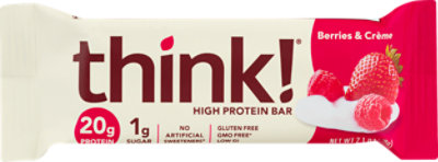 Think High Protein Berries & Creme Bar - 2.1 Oz
