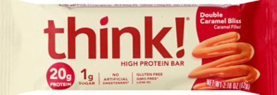 Think High Protein Double Caramel Bliss Bar - 2.1 Oz - Image 2