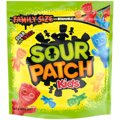 SOUR PATCH KIDS Soft & Chewy Candy Family Size Bag - 1.8 Lb - Image 1