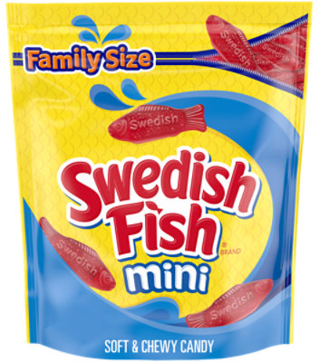 SWEDISH FISH Mini Soft & Chewy Candy Family Size - 1.8 Lb - Image 1