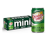 Canada Dry Ginger Ale Soda Cans - 10- 7.5 Fl. Oz.