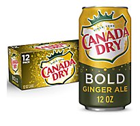 Canada Dry Bold Ginger Ale Soda Cans - 12-12 Fl. Oz.