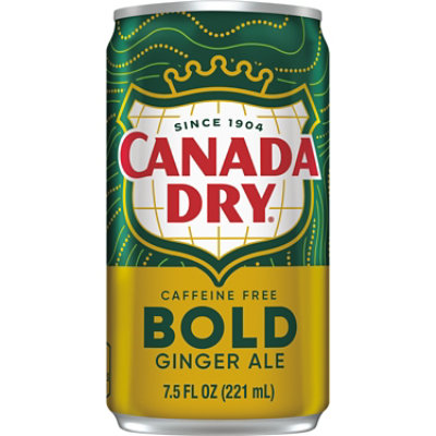 Canada Dry Bold Ginger Ale Soda Mini Cans  - 6-7.5 Fl. Oz. - Image 5