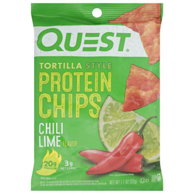 Quest Protein Chips Tortilla Style Chili Lime - 1.1 Oz - Image 3