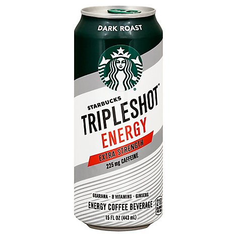 Starbucks Coffee Beverage Energy Dark Roast Tripleshot - 15 Fl. Oz.