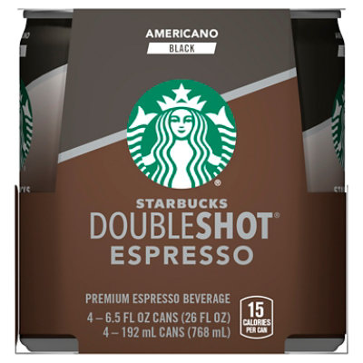Starbucks Double Shot Espresso Americano - 4-6.5 Oz - Image 3