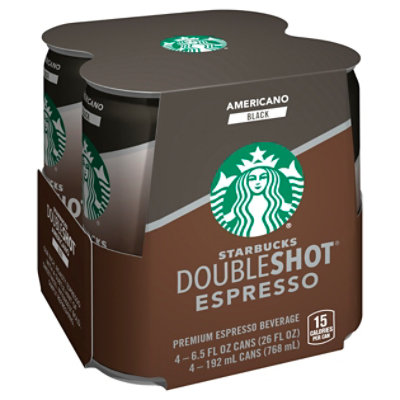 Starbucks Double Shot Espresso Americano - 4-6.5 Oz - Image 2