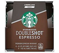 Starbucks Double Shot Espresso Americano - 4-6.5 Oz