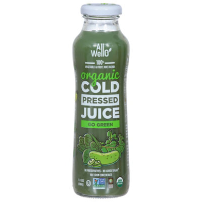 AllWellO Organic Go Green Cold Press Juice - 11.1 Fl. Oz. - Image 2