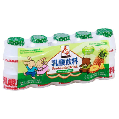 Asian Taste Probiotic Drink Pineapple - 5-2.1 Oz