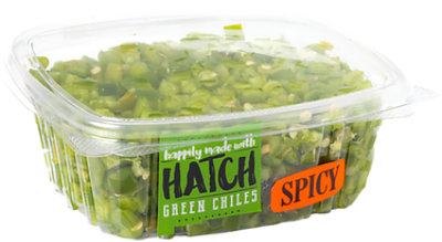 Fresh Diced Hatch Peppers Hot - 6 Oz - Image 1
