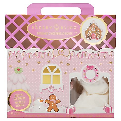 Bakery Bling Glittery Pink Dreamland Gingerbread House - 26.96 Oz
