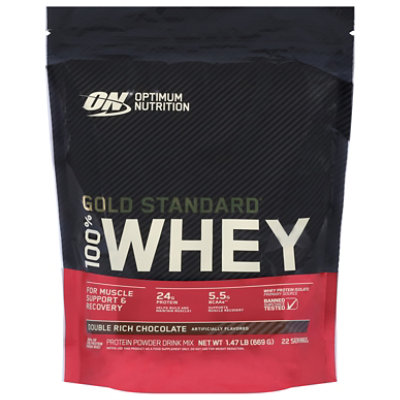 On Gold Standard 100% Whey Protein Poweder Double Chocolate - 1.47 Lb - Image 3