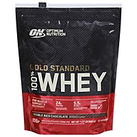 On Gold Standard 100% Whey Protein Poweder Double Chocolate - 1.47 Lb - Image 2