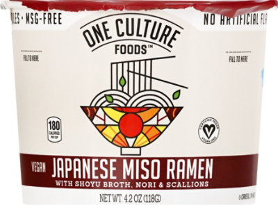 One Cltr Foods Noodles Miso Shoyu Broth - 3.7 Oz - Image 2