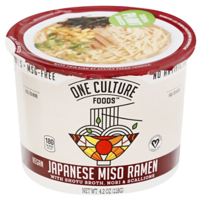 One Cltr Foods Noodles Miso Shoyu Broth - 3.7 Oz