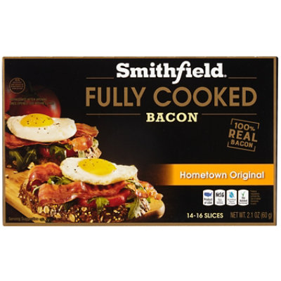 Smithfield Fully Cooked Hickory Bacon - 2.1 Oz - Image 1