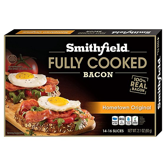 Smithfield Fully Cooked Hickory Bacon - 2.1 Oz