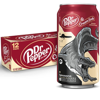 Dr Pepper And Cream Soda In Cans - 12-12 Fl. Oz. - Image 1