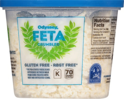Odyssey Cheese Crumbles Feta Plain - 12 Oz - Image 6